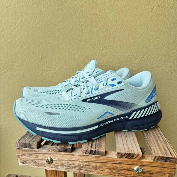 BROOKS RUNNING ADRENALINE GTS 23 Wmns US 10 Shoes Sneakers Limited Edition Blue - Picture 2 of 12